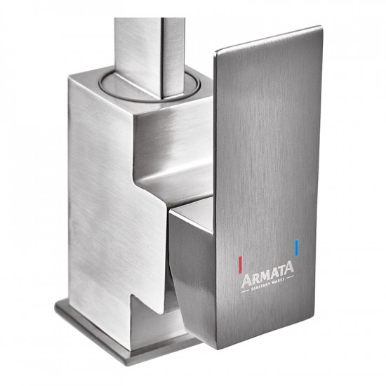 Змішувач для кухні Armata Kub - 011 з нерж. сталі (CH6494)