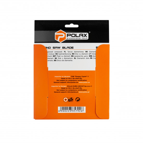 Диск алмазний турбо Polax 180x2.8x22.23, 25% (54-129)