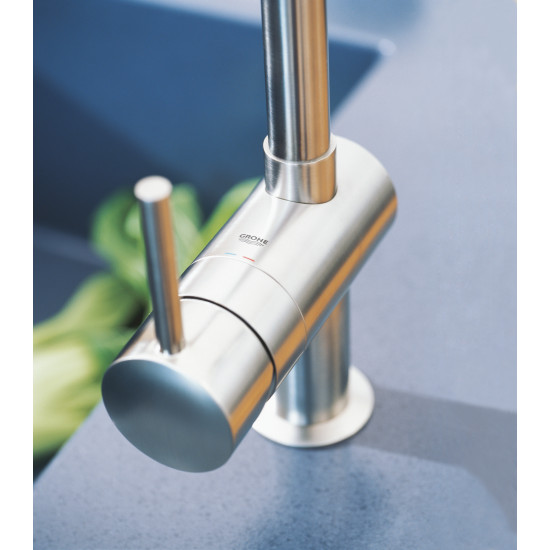 Змішувач для кухні з висувним виливом Grohe Minta (32168000)