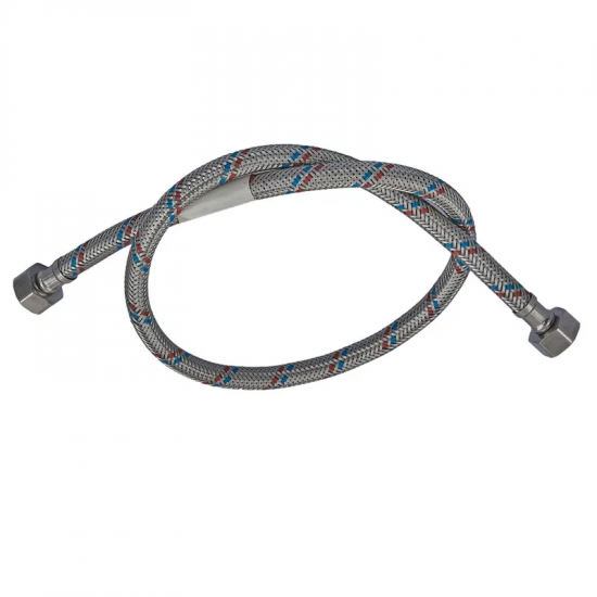 Гнучкий шланг для підключення води гайка 1/2'' - гайка 1/2'' (180 см) Zerix (ZX1557)