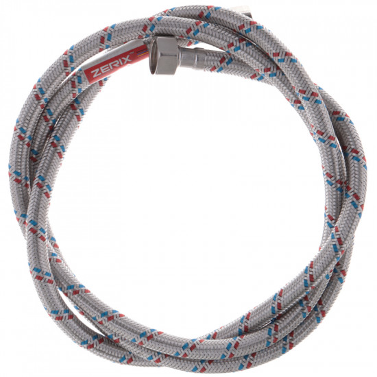 Гнучкий шланг для підключення води гайка 1/2'' - гайка 1/2'' (180 см) Zerix (ZX1557)