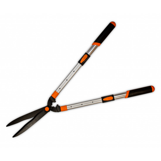 Ножиці для стрижки кущів Polax телескопічні з алюмінієвими ручками 680-890 мм (70-026)