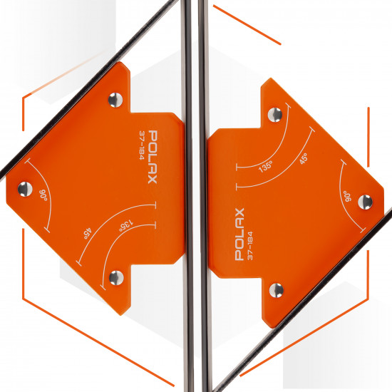 Магнітний тримач для зварювання Polax "стріла" 70х80х14 мм (37-184)