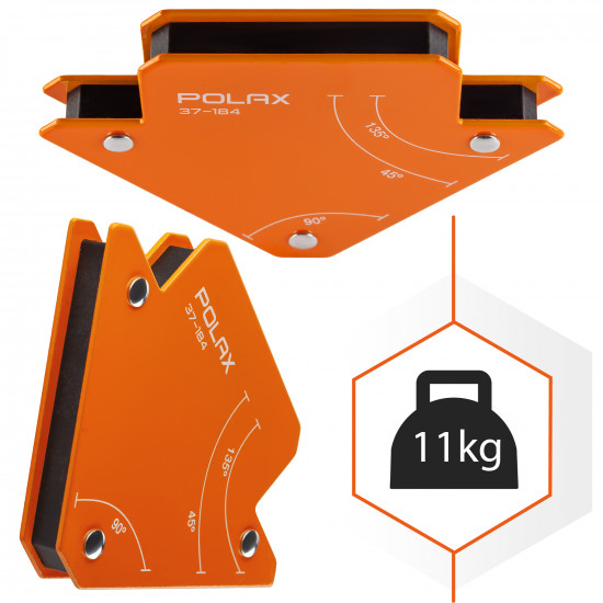 Магнітний тримач для зварювання Polax "стріла" 70х80х14 мм (37-184)