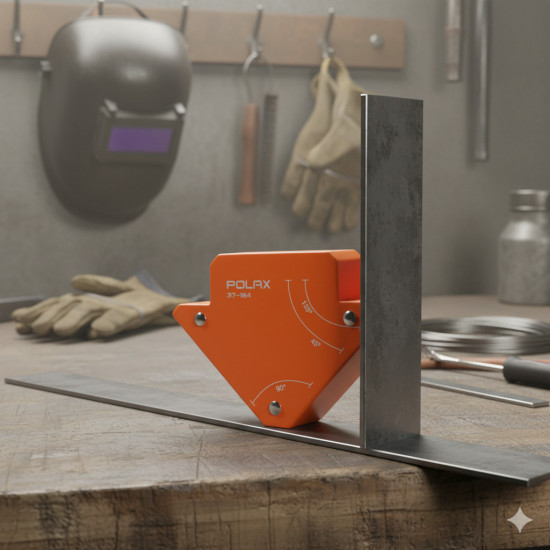 Магнітний тримач для зварювання Polax "стріла" 70х80х14 мм (37-184)