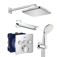 Душова система прихованого монтажу з термостатом Grohe Grohtherm SmartControl New Tempesta 250 (UA2