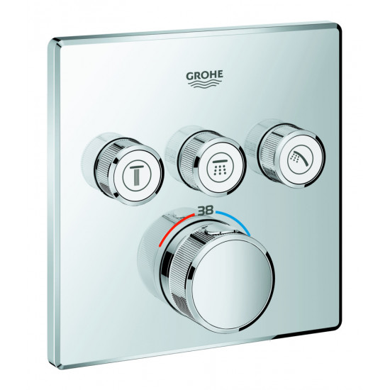 Душова система прихованого монтажу з термостатом Grohe Grohtherm SmartControl New Tempesta 250 (UA2