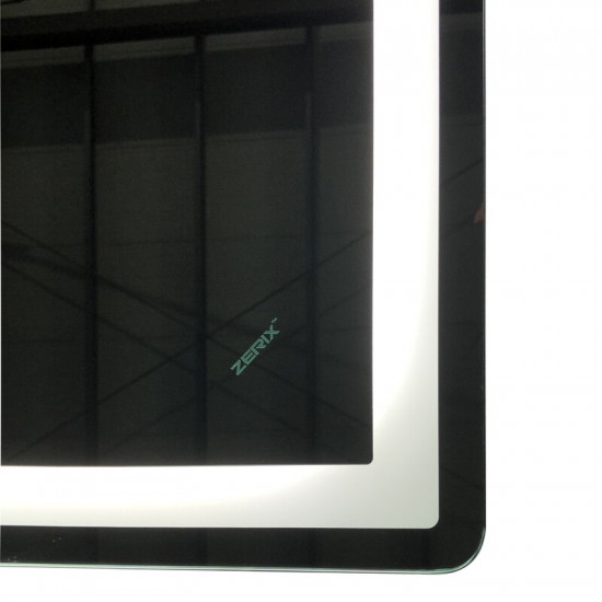 Дзеркало Zerix Sansa MR01-70x50-REVERSE з LED Touch, Anti-fog, димером, регулятором яскравості (ZX6050)