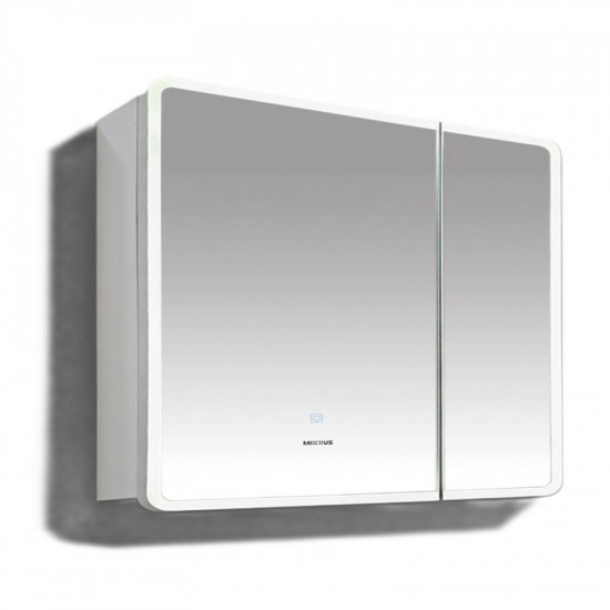 Дзеркальна шафка Mixxus Premium Olivary CM01-80x70x13 з LED Touch, димером, регулятором яскравості (MI8296)