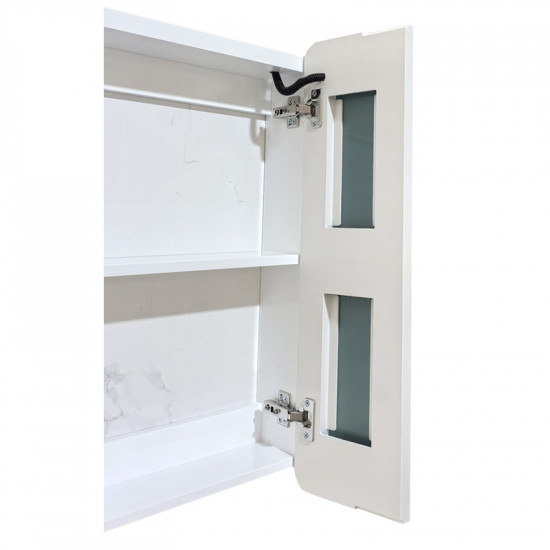 Дзеркальна шафка Mixxus Premium Olivary CM01-80x70x13 з LED Touch, димером, регулятором яскравості (MI8296)