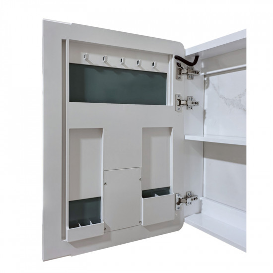 Дзеркальна шафка Mixxus Premium Olivary CM01-80x70x13 з LED Touch, димером, регулятором яскравості (MI8296)