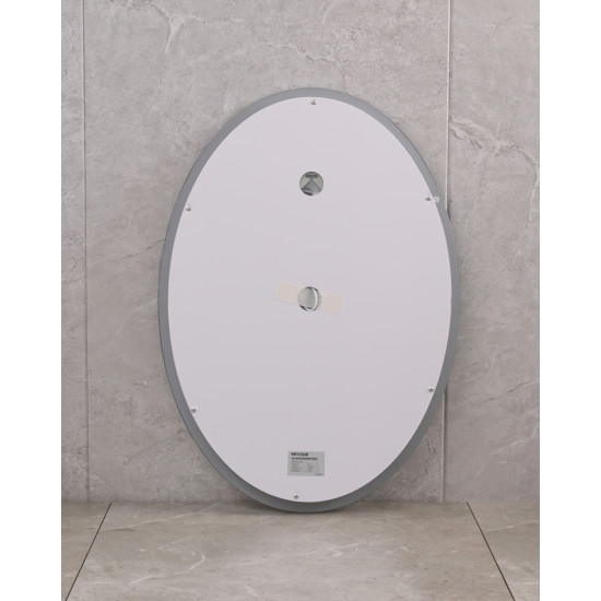 Зеркало Mixxus Plain MV02-50x70 (часы, LED-подсветка, антизапотевание) (MI6010)