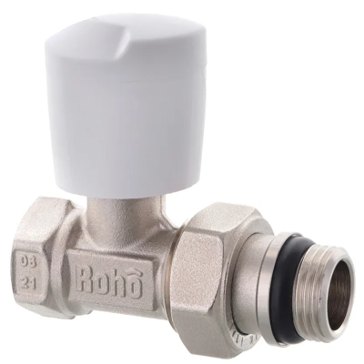 Кран радіаторний Roho R5561-050 - 1/2" прямий (антипротечка) (RO0131) Кран радіаторний Roho R5561-050 - 1/2" прямий (антипротечка) (RO0131)