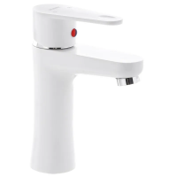 Змішувач для умивальника Plamix Vega-001 White (без підведення) (PM0685)