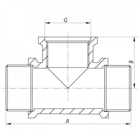 Трійник 1/2" НВН Koer KF.T06MFM (KF0070)
