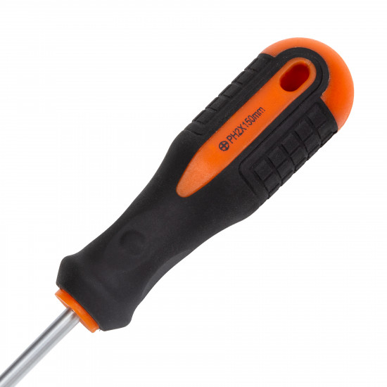 Викрутка Polax крестовая PH2 х 150, Cr-V (51-012)