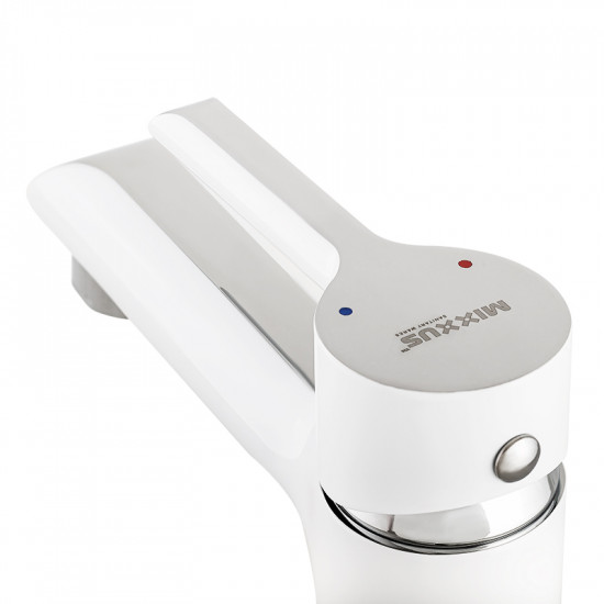 Змішувач для умивальника Mixxus Premium Edem 001 (White) (MI5843)