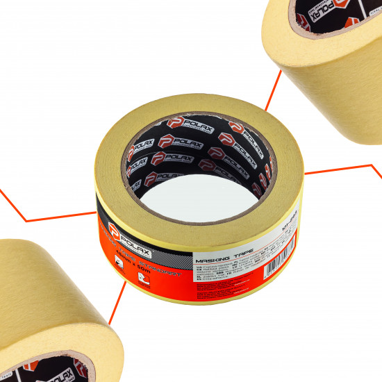 Малярна клейка стрічка Polax Стандарт 48 мм х 50 м (101-293)