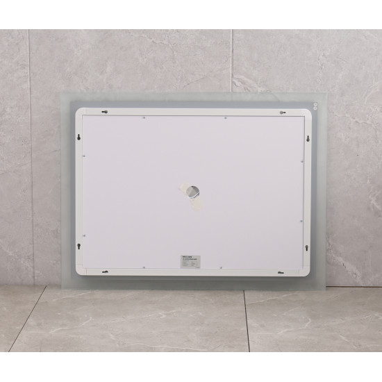 Дзеркало Mixxus FLAT MR04-100x80 з LED Touch, Anti-fog, димером, регулюванням яскравості, годиннико