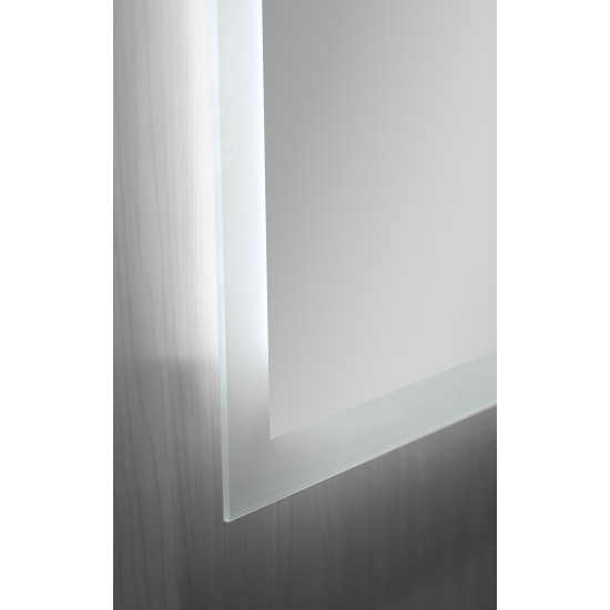 Дзеркало Mixxus FLAT MR04-100x80 з LED Touch, Anti-fog, димером, регулюванням яскравості, годиннико