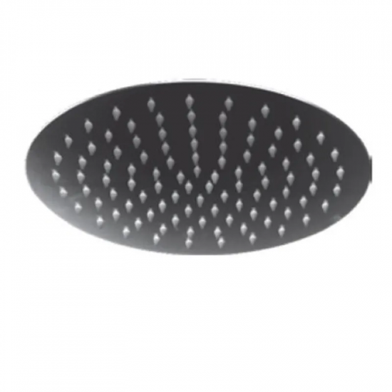 Лійка для душу стельова Mixxus SH-05.SUS-25cm Black (нерж. сталь) (MI6172)