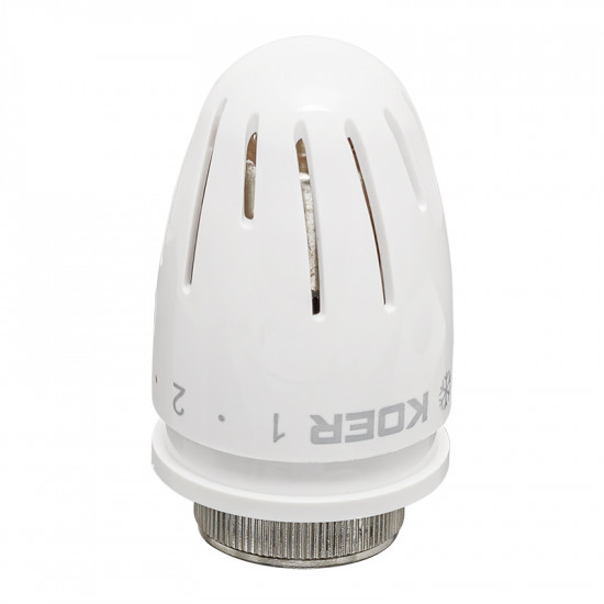 Комплект для нижней подкл. радиатора KOER SET-22 - 1/2"x3/4" (прямой) с термоголовкой ЗЗ (KR3174)