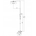 Душова колона із змішувачем KOER KB-56007-01 (Колір хром) (KR3460)