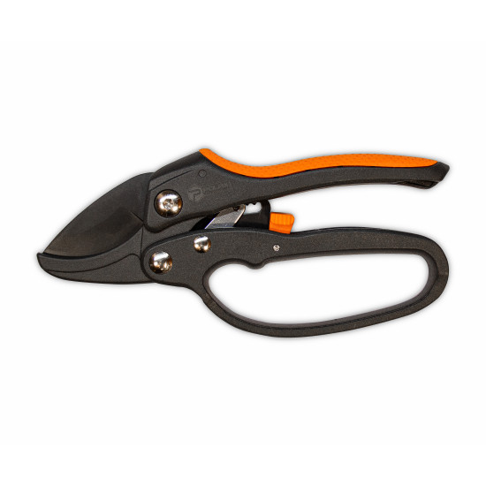 Секатор садовий Polax із храповим механізмом (70-023)