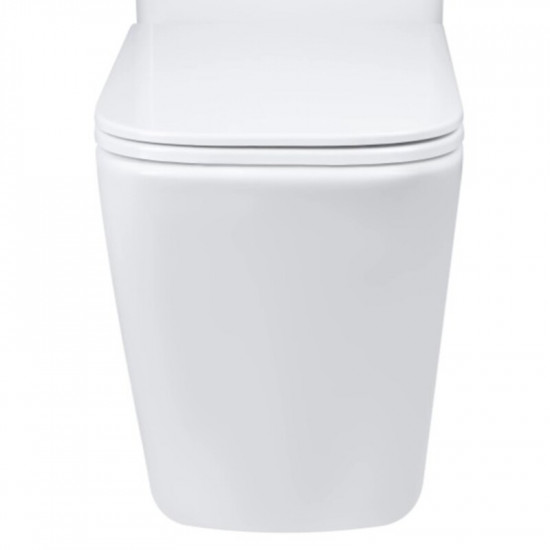 Чаша унітазу-компакту Mixxus Premium Quadro-0401-T1 Bowl 610х365х825 Tornado 1.0 без сидіння (MI834