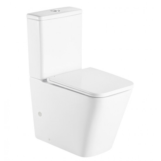 Чаша унітазу-компакту Mixxus Premium Quadro-0401-T1 Bowl 610х365х825 Tornado 1.0 без сидіння (MI834