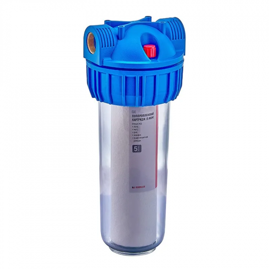 Фільтр для холодної води Koer KV-24-1 (колба 3-х складова, 8 атм. 1") (KR5019)