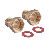 Комплект для подключения счетчика воды с накидной гайкой Nolf NFC.460-SET - 1/2"-3/4" (NF3242)