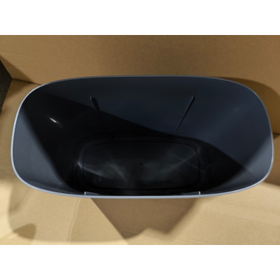 Відро для сміття сенсорне овальне Mixxus Flat-TC0109 Graphite 9 л колір графіт (MI7075)