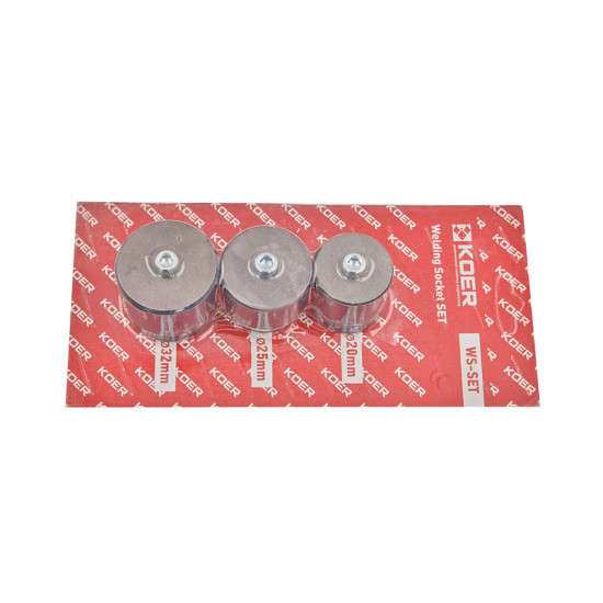 Комплект насадок KOER WS-SET для паяльника PPR (кол. синий) 20мм,25мм,32мм (KR5821)