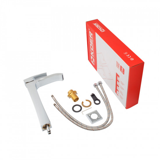 Змішувач для умивальника Koer KB-13007-01 високий (Колір хром) (KR3444)