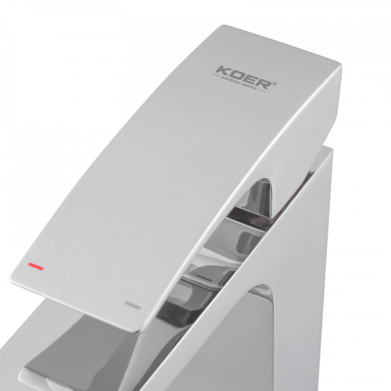 Змішувач для умивальника Koer KB-13007-01 високий (Колір хром) (KR3444)