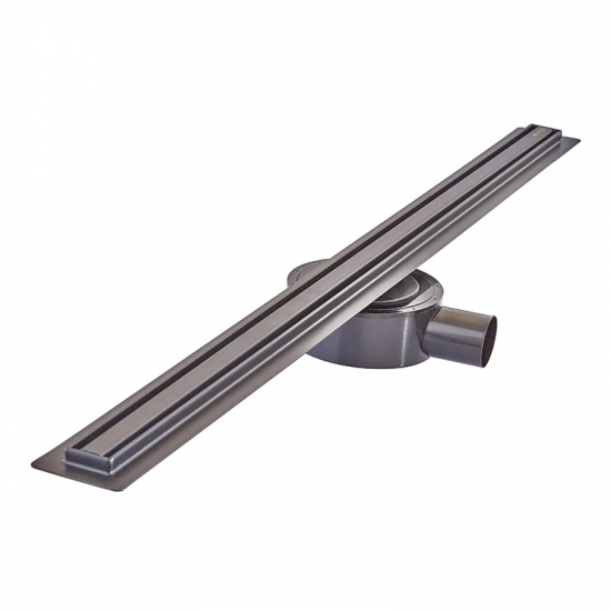 Душовий трап з нерж. сталі SUS304 Mixxus Drain-05-80-Slim Black (30x800мм) (Чорний) (MI6171)