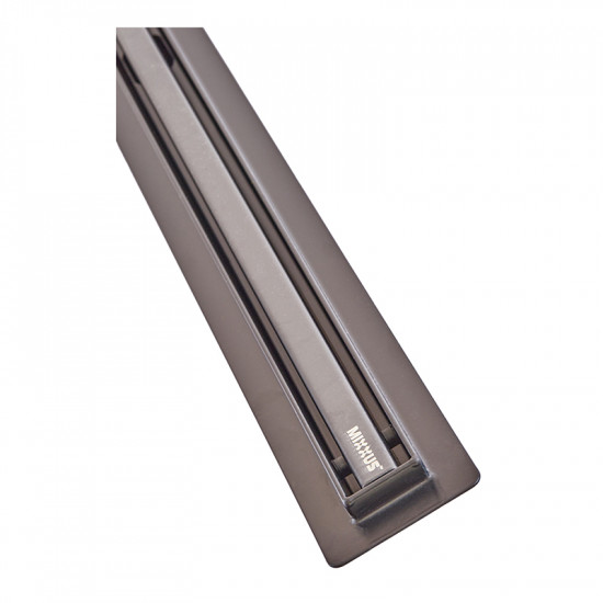 Душовий трап з нерж. сталі SUS304 Mixxus Drain-05-80-Slim Black (30x800мм) (Чорний) (MI6171)