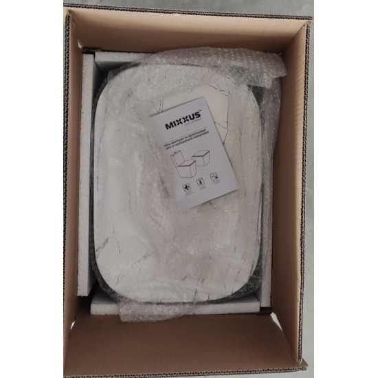 Раковина накладная MIXXUS PREMIUM DIVERSE-0112 MARBLE-BLACK 455х325х135mm (MP6541)