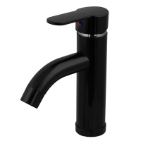 Змішувач для умивальника Plamix Raul-001-B Black (без підведення) (PM0654) Змішувач для умивальника Plamix Raul-001-B Black (без підведення) (PM0654)