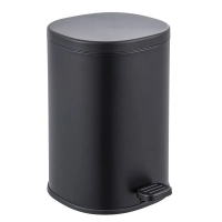 Ведро для мусора с плавным закрытием овальное Zerix Prime-TC0105 Black 5л цвет черный (ZX5902) Ведро для мусора с плавным закрытием овальное Zerix Prime-TC0105 Black 5л цвет черный (ZX5902)