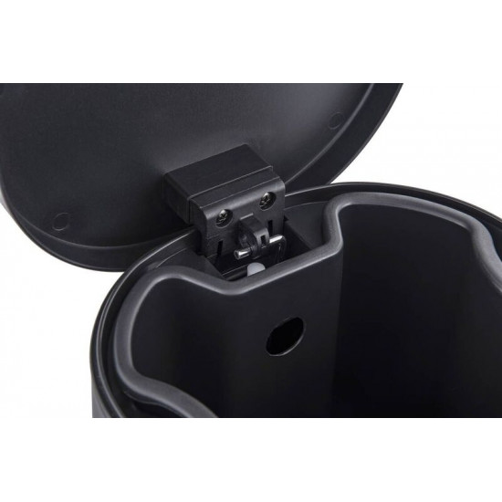 Ведро для мусора с плавным закрытием овальное Zerix Prime-TC0105 Black 5л цвет черный (ZX5902)