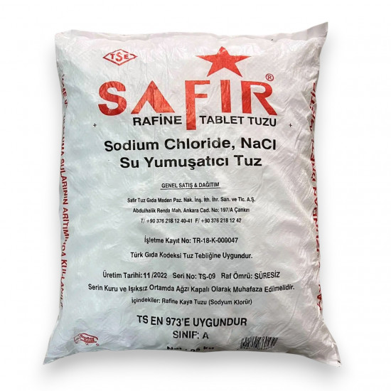 Таблетована вакумна сіль, вищий гатунок, Туреччина SAFIR (10005)