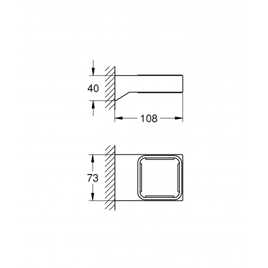 Держатель для аксессуаров Grohe Selection Cube (40865000)