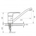 Змішувач для кухні Zerix PAN-A 181 (ZX0054)