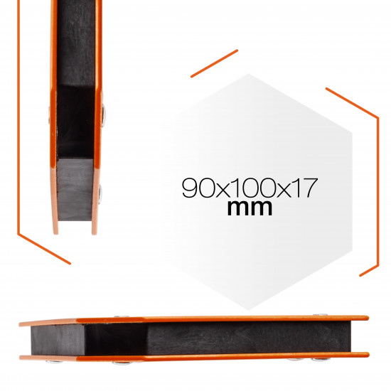 Магнітний тримач для зварювання Polax "стріла" 90х100х17 мм (37-185)