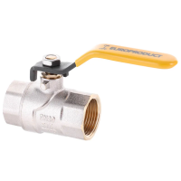 Кран шаровой Europroduct EP.221 - 3/4" FF ГГВ YELLOW, ручка "рычаг" жёлтая (EP2944)
