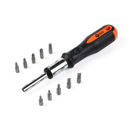 Викрутка Polax з реверсом і змінними бітами 11 в 1 (51-044)