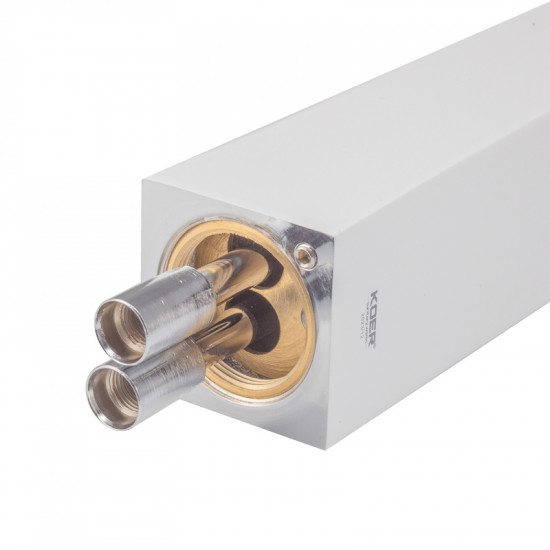 Змішувач для умивальника Koer KB-13007-04 високий (Колір хром+білий) (KR5153)