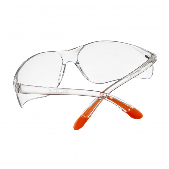 Окуляри захисні прозорі Polax з полікарбонатними лінзами та гумовими завушниками (53-050)
